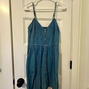 Express Blue Denim Dress